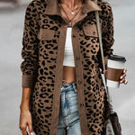 Zeagoo Zeagoo Casual Leopard Print Corduroy Jacket for Women Casual Work Office Loose Fit 2026 | Under $40