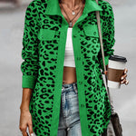 Zeagoo Zeagoo Casual Leopard Print Corduroy Jacket for Women Casual Work Office Loose Fit 2026 | Under $40