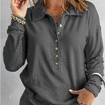 Zeagoo Zeagoo Casual Half Button Collared Knit Henley Shirt for Women Casual Loose Business Casual 2026 | Under $40