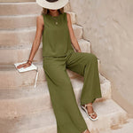 Minimalist Relaxed Fit Sleeveless Two Piece Set