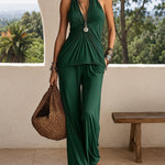 Elegant Boho Minimalism Sleeveless Matching Set