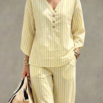 Comfy Vertical Stripes 2-Piece Set