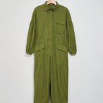 Loose Fit Cargo Linen Jumpsuit