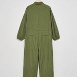 Loose Fit Cargo Linen Jumpsuit