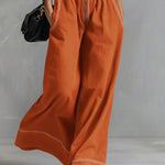Sleeveless Halter Wide Leg Jumpsuit