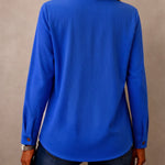 Modern Asymmetric Placket Waffle Shirt