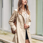 Zeagoo Women's Trench Coats Double-Breasted Coat with Belt