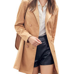 Zeagoo Women's Trench Coats Double-Breasted Coat with Belt