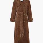Catalina | Timeless Suede Trench Coat