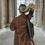 Catalina | Timeless Suede Trench Coat
