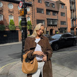 Suzanne | Timeless Suede Trench Coat