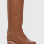 PIPPA | WOMEN'S LEATHER KNEE-HIGH BOOTS WITH HEELS