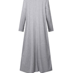 V Neck Slit Hem Sweatshirt Dress