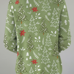 Women's Lovely Christmas Tree Pattern Art Print Casual Pullover Sweater