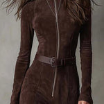 Vesper | Chic Faux Leather Dress