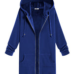 Zeagoo Zip Up Hoodies Long Fleece Jacket