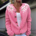 Karina | Retro Icelandic Knit Cardigan