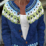 Sophie | Retro Icelandic Knit Cardigan