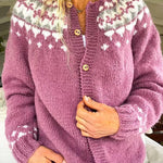 Mónica | Retro Icelandic Knit Cardigan