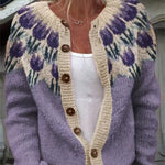 Elvira | Retro Icelandic Knit Cardigan