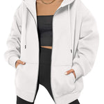 Zeagoo Women's Oversized Zip Up Hoodies