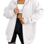 Zeagoo Women's Oversized Zip Up Hoodies