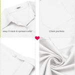 Satin Silk Button Down Shirts - Zeagoo (Us Only)