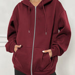 Zeagoo Women's Oversized Zip Up Hoodies