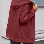 Zeagoo Women's Oversized Zip Up Hoodies