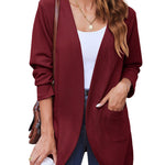 Zeagoo Womens Fall Lightweight Waffle Knit Cardigan
