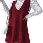 Zeagoo Womens Sweater Vest Dress Pattern Knitted Dress