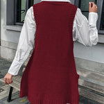 Zeagoo Womens Sweater Vest Dress Pattern Knitted Dress