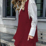 Zeagoo Womens Sweater Vest Dress Pattern Knitted Dress