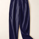 Women's Jacquard PatternTencel and Linen Casual Pants