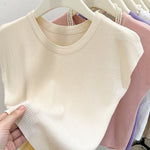 Women's Casual Slim Fit Round Neck Sleeveless Top
