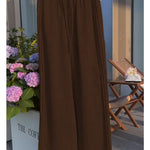 Women'sTencel and Linen Wide-leg Casual Pants