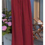 Women'sTencel and Linen Wide-leg Casual Pants