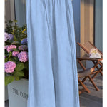 Women'sTencel and Linen Wide-leg Casual Pants