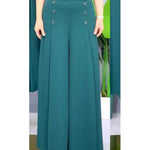 Women's Draped Relaxed Wide-leg Pants