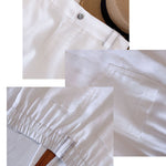 Women's Tencel and Linen Jacquard Pants