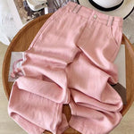 Women's Tencel and Linen Jacquard Pants