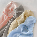 Women's Casual Cotton and Linen Hooded Cardigan