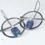Women's Vintage Hand Wrapped Natural Lapis Lazuli Earrings
