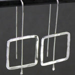 Women's Threaded Geometric Minimalist Drop Earrings Simple
