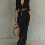 Céleste | Luxe Suede Maxi Dress
