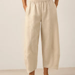 100% Linen Classic Ankle Pants ZOE