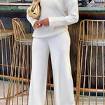 Long Sleeves Loose Solid Color V-Neck Pullovers