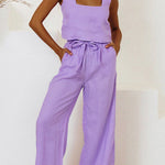 vest sleeveless trousers loose suit
