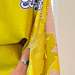 Batwing Sleeves Half Sleeves Flower Print Mock Neck Blouses&Shirts Tops