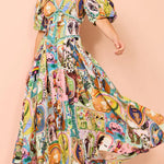 Midi Dress In Multi